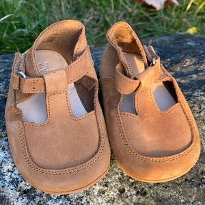 Zara all leather baby booties size 3